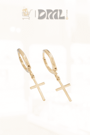 Aretes Candonga Cruz Delgada