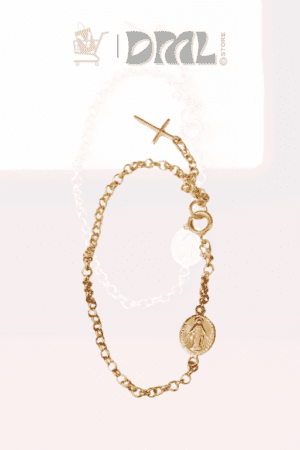 Pulsera Virgen Milagrosa Mini + Extensor Cruz